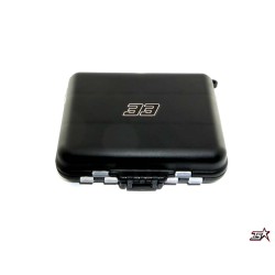 MR33 Hardware Box Small Black 12x9x3.5cm (Double Sided)