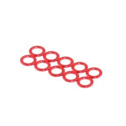 Roche - Aluminum King Pin Spacer, Red, M3.2x5x1.0
