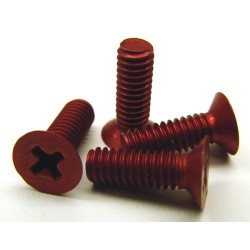 8-32 Front End screws 4 (red)