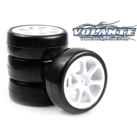 VOLANTE 1/10 TC V9X 32R Rubber Tire Pre-glued 4pcs