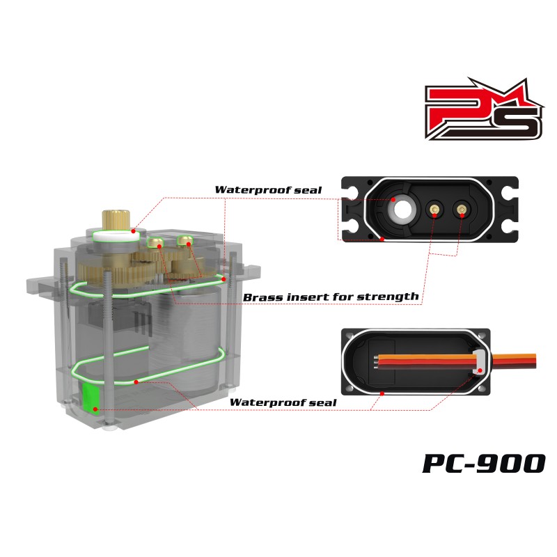 PC1500 HV Digital Servo Plastic Case Zen Racing