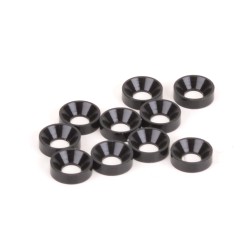 SPEED PACK M3 CSK WASHERS BLACK ALLOY 10pcs