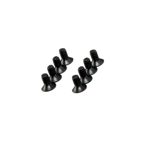 Hex. countersunk screw titanium black M3x6 (8)