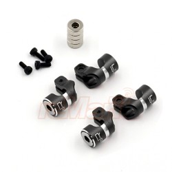 YEAH RACING ALUMINUM MAGNETIC BODY HOLE MARKER BLACK FOR 6MM BOD