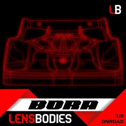 LENSBODIES 1/8 onroad body Bora Standard