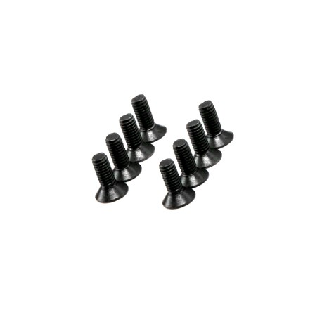 Hex. countersunk screw titanium black M3x8 (8)