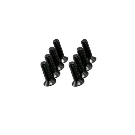 Hex. countersunk screw titanium black M3x10 (8)