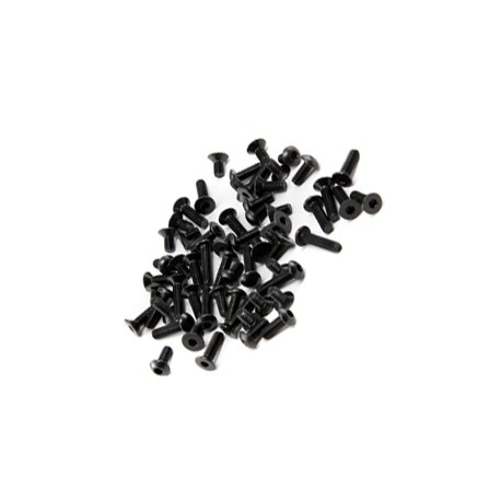 Titanium screw set black V10 (72)