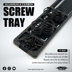 CORE RC ALLOY AND CARBON SCREW TRAY 160 X 85MM